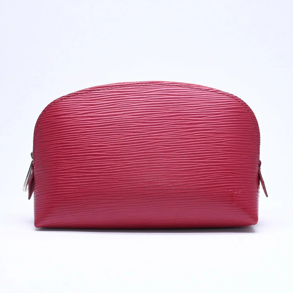 Louis Vuitton Pochette Cosmetic Pouch Epi Leather Fuschia Pink